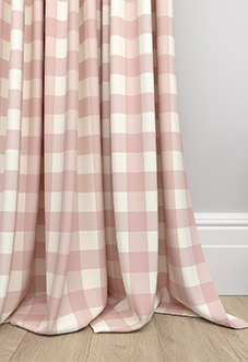 Gingham, Rosies Pink - Made to Measure Curtains